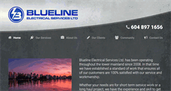 Desktop Screenshot of bluelineelectric.com